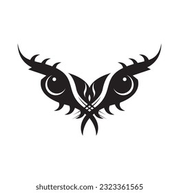 Black Tribal Tattoo Abstract Symbol Template