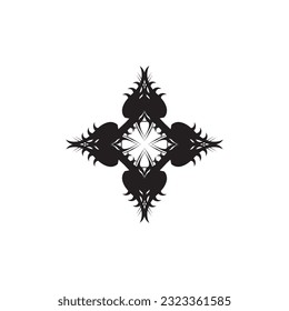 Black Tribal Tattoo Abstract Symbol Template