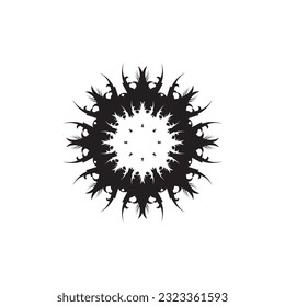 Black Tribal Tattoo Abstract Symbol Template