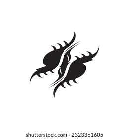 Black Tribal Tattoo Abstract Symbol Template