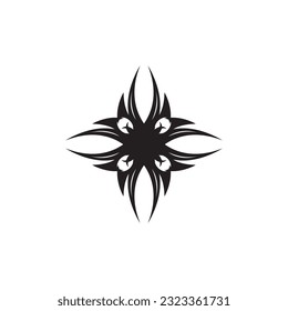 Black Tribal Tattoo Abstract Symbol Template