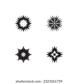 Black Tribal Tattoo Abstract Symbol Template