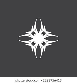 Black Tribal Tattoo Abstract Symbol Template