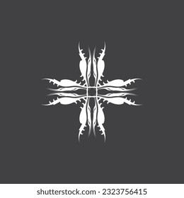 Black Tribal Tattoo Abstract Symbol Template