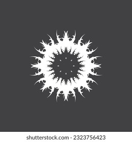 Black Tribal Tattoo Abstract Symbol Template