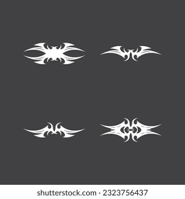 Black Tribal Tattoo Abstract Symbol Template