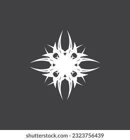 Black Tribal Tattoo Abstract Symbol Template