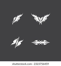 Black Tribal Tattoo Abstract Symbol Template