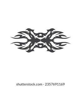 Black Tribal Tattoo Abstract Symbol Template