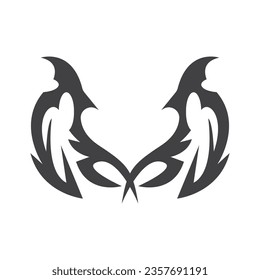 Black Tribal Tattoo Abstract Symbol Template