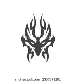 Black Tribal Tattoo Abstract Symbol Template