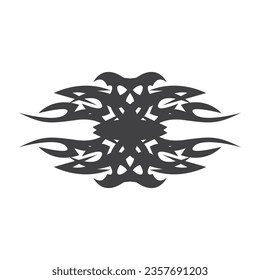 Black Tribal Tattoo Abstract Symbol Template