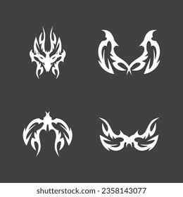 Black Tribal Tattoo Abstract Symbol Template