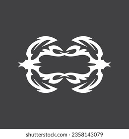 Black Tribal Tattoo Abstract Symbol Template