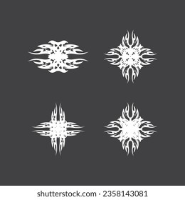 Black Tribal Tattoo Abstract Symbol Template