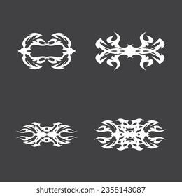 Black Tribal Tattoo Abstract Symbol Template