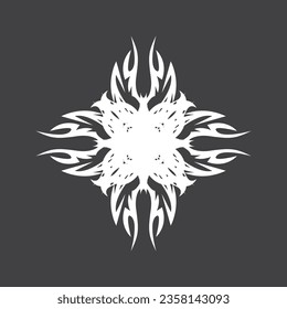 Black Tribal Tattoo Abstract Symbol Template