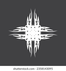 Black Tribal Tattoo Abstract Symbol Template