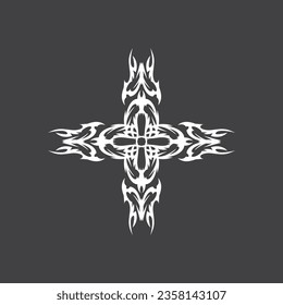 Black Tribal Tattoo Abstract Symbol Template