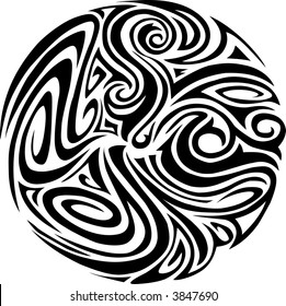 black tribal tattoo design