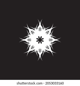 Black tribal tattoo icon and symbol vector