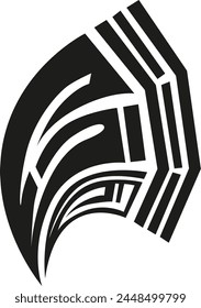 Black Tribal Tattoo Ornament Vector