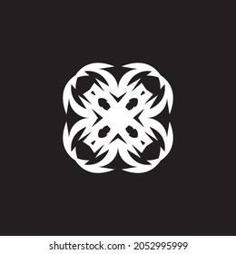 Black tribal tattoo symbol illustration