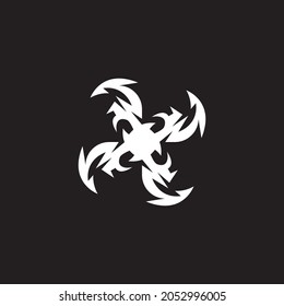 Black tribal tattoo symbol illustration