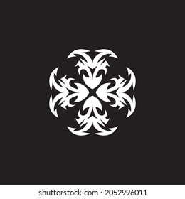 Black tribal tattoo symbol illustration