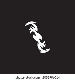 Black tribal tattoo symbol illustration