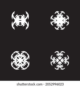 Black tribal tattoo symbol illustration