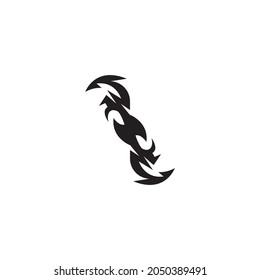 Schwarze Tätowierungsvektorgrafik