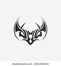 black tribal and trib vector logo design icon and sign tribal