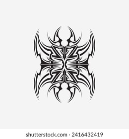 black tribal and trib vector logo design icon and sign tribal