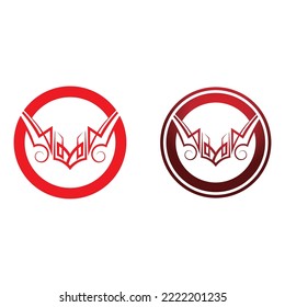 black tribal vector logo design icon and sign tribal