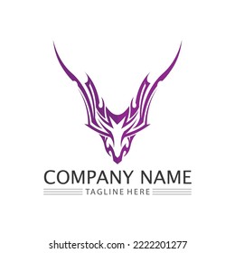 black tribal vector logo design icon and sign tribal