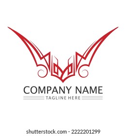 schwarzes Stamm, Vektorlogo, Design-Symbol und Zeichenstamm