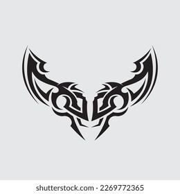 schwarzes Stamm, Vektorlogo, Design-Symbol und Zeichenstamm