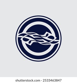 schwarzer Stamm Vektor Logo Design Symbol und Zeichen Stamm