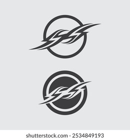 Icono de diseño de logotipo de Vector tribal negro y signo tribal