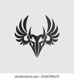 black tribal vector logo design icon and sign tribal