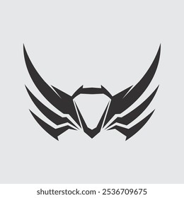 Icono de diseño de logotipo de Vector tribal negro y signo tribal