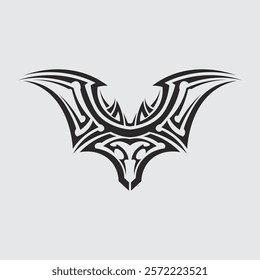 black tribal vector logo design icon and sign tribal