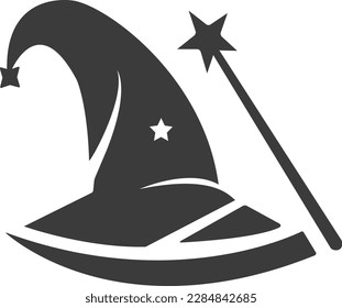 Black Trick Wizard Hat Design