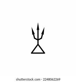 schwarzes Dreieck-Logo einzeln auf weißem Hintergrund