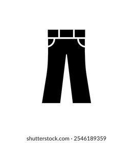 Black Trousers vector icon eps10