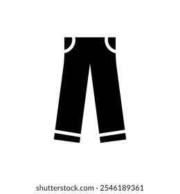 Black Trousers vector icon eps10