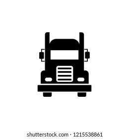 Black Truck Simple Icon