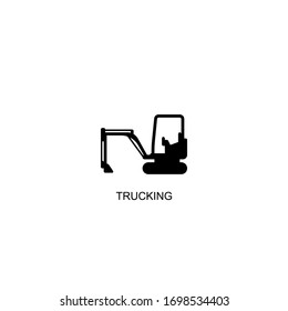 Black truck vector design icon