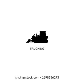 Black truck vector design icon